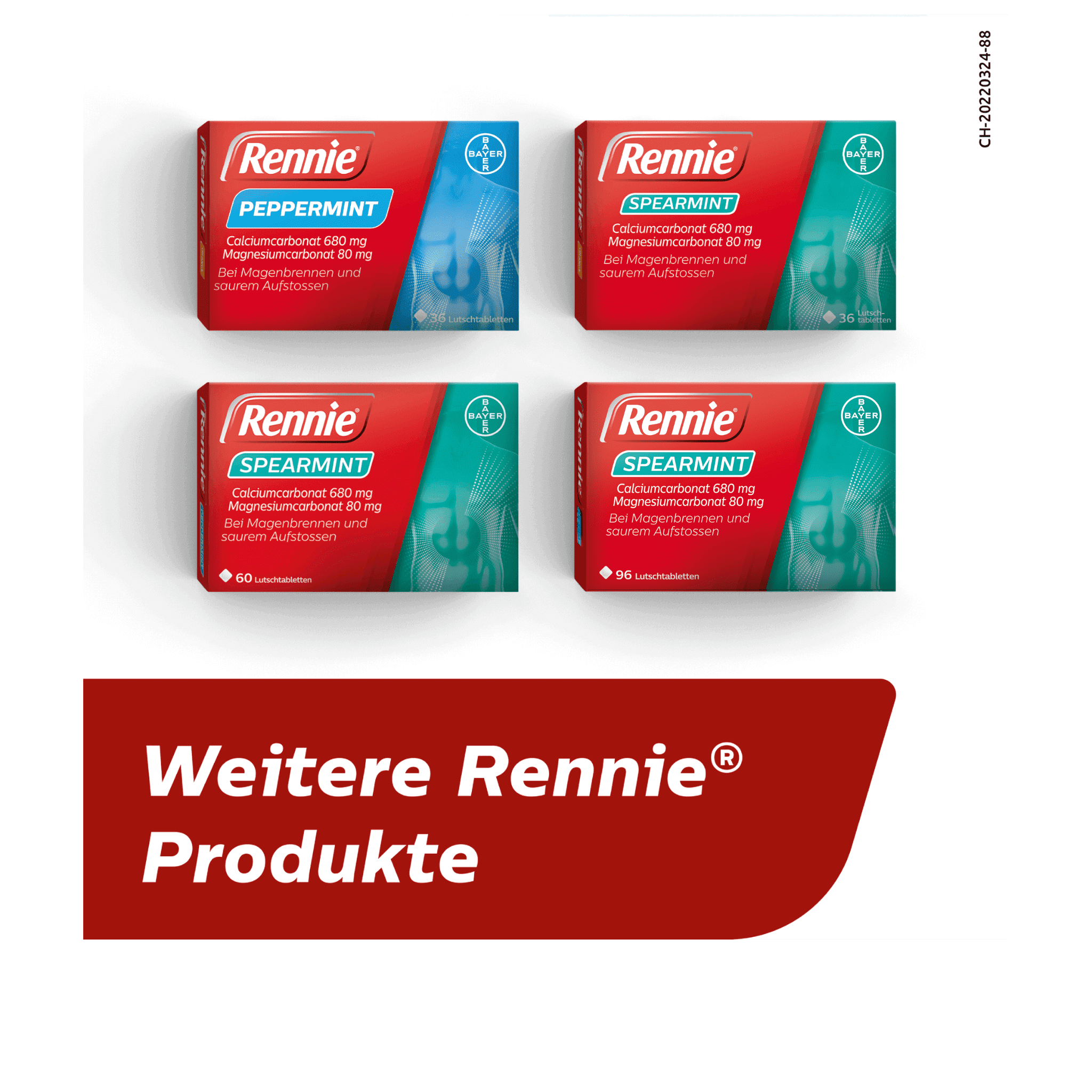 Rennie® Spearmint | Linderung von Magenbrennen